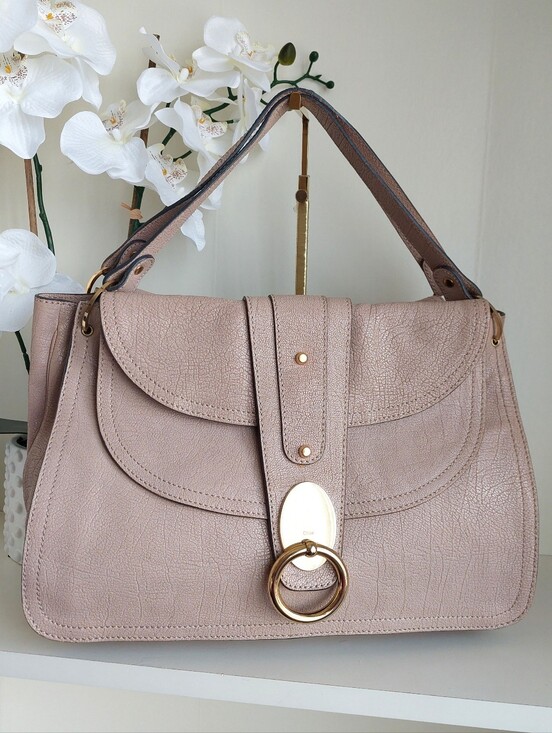Chloe Handbags - CHLOE Kathleen Nude Mauve Beige Satchel Bag